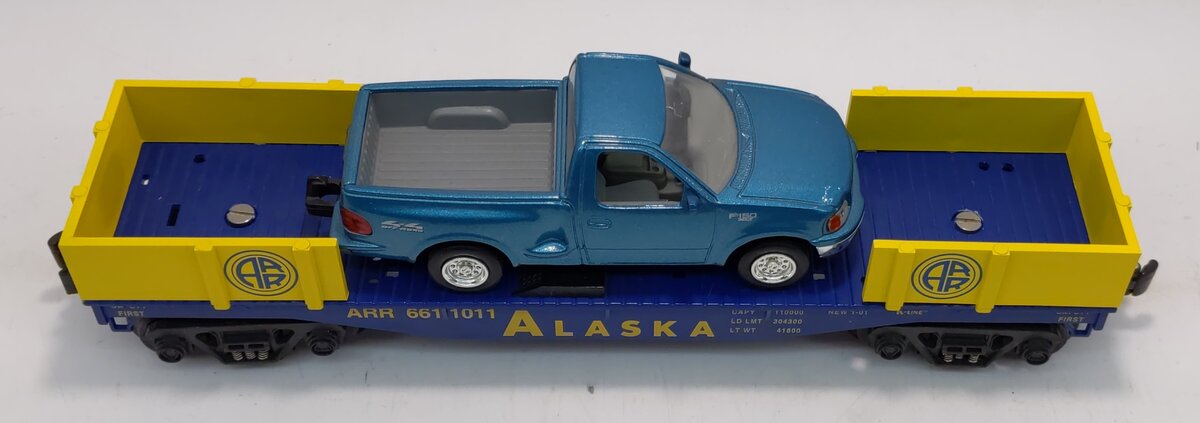 K-Line K661-1011 Alaska Flatcar with Pickup LN/Box