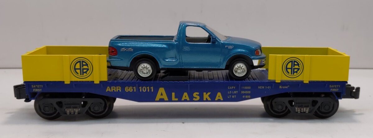 K-Line K661-1011 Alaska Flatcar with Pickup LN/Box