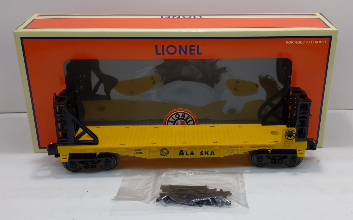 Lionel 6-26086 Alaska Flatcar with Bulkheads LN/Box