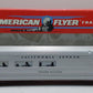 American Flyer 6-48932 S WP California Zephyr Silver Platter Dining Car NIB