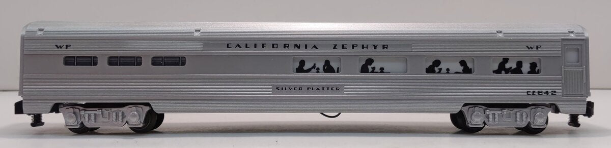 American Flyer 6-48932 S WP California Zephyr Silver Platter Dining Car LN/Box