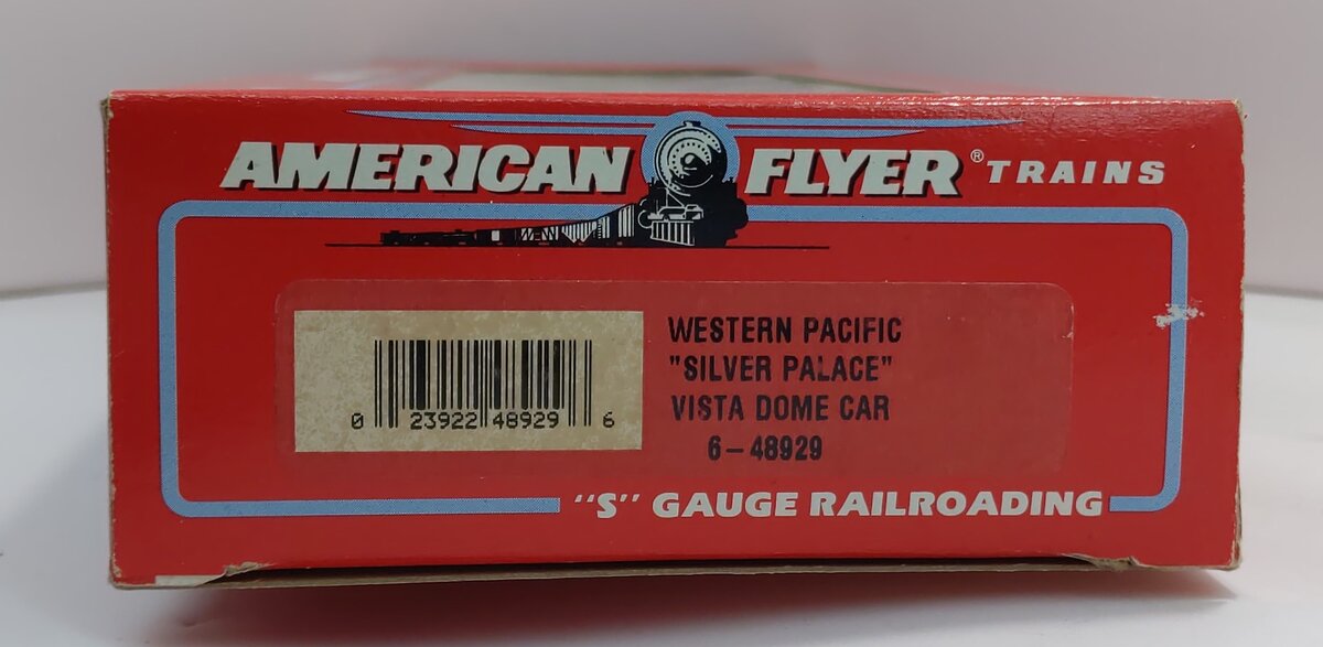 American Flyer 6-48929 S Western Pacific California Zephyr Vista Dome Car EX/Box