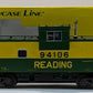 S-Helper 00600 S Scale Reading Extended Vision Cupola Caboose #94106 LN/Box