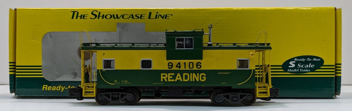 S-Helper 00600 S Scale Reading Extended Vision Cupola Caboose #94106 LN/Box