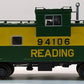 S-Helper 00600 S Scale Reading Extended Vision Cupola Caboose #94106 LN/Box