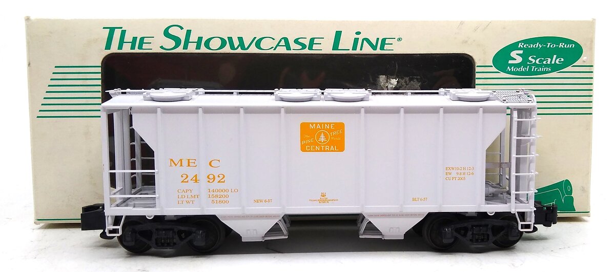 S-Helper Service 00030-3 S Gauge Maine Central Ps-2 2-Bay Hopper #2492 EX/Box