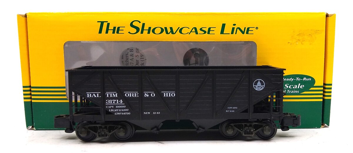 S-Helper 00765 B&O 2-Bay Hopper Freight Car #31714 LN/Box