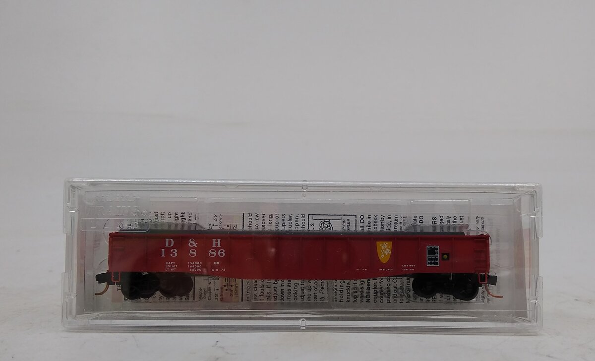 Micro-Trains 04600410 N D&H 50' Fishbelly Side Gondola w/Drop Ends & Load #13886