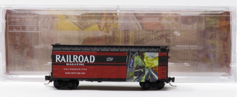 Micro-Trains 50200649 Z Railroad Magazine #10 - December 40' Plug-Door Boxcar