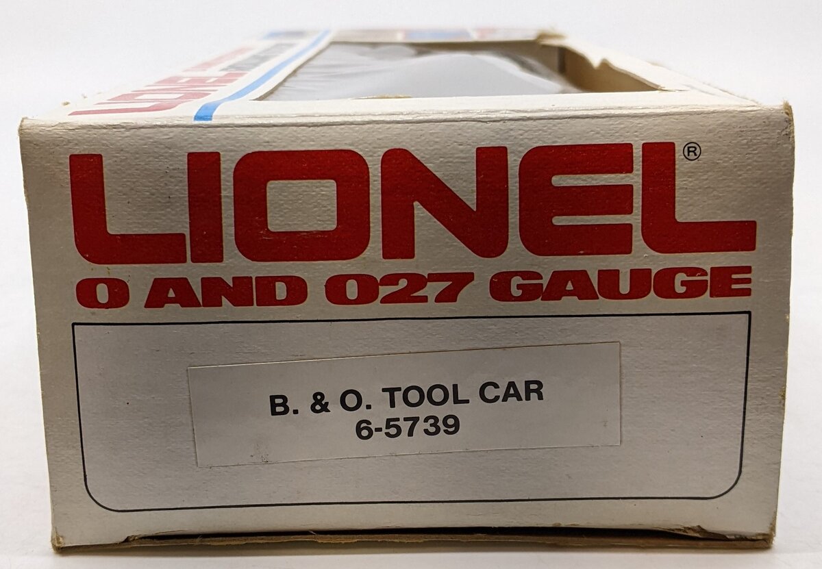 Lionel 6-5739 O Gauge Baltimore & Ohio Tool Car LN/Box