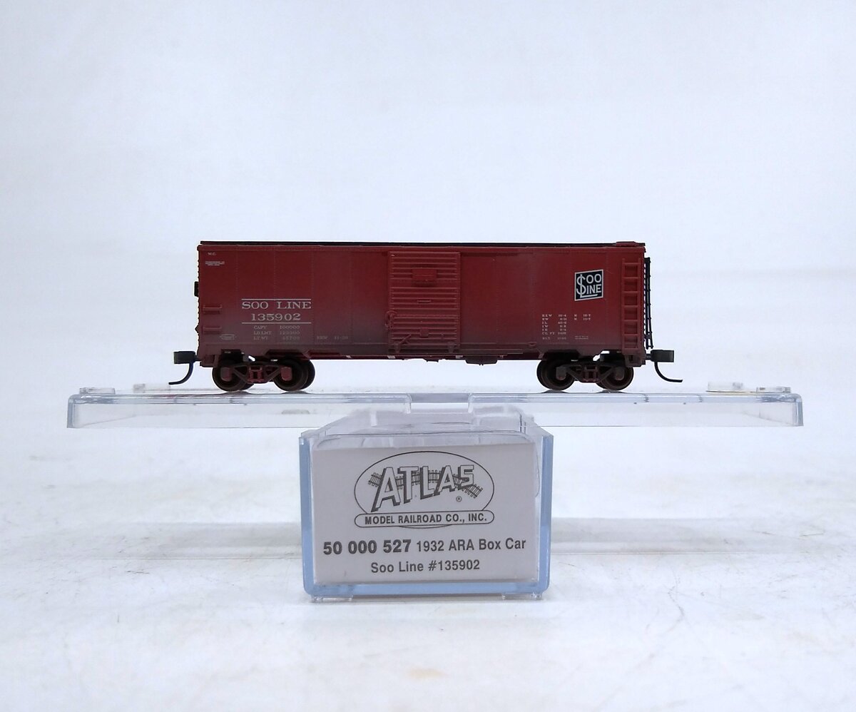 Atlas 50000527 N Scale Soo Line 1932 ARA Box Car #135902