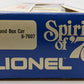Lionel 6-7607 O Gauge State of Maryland Boxcar #7607 LN/Box