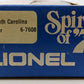 Lionel 6-7608 O Gauge State of South Carolina Boxcar #7608 LN/Box