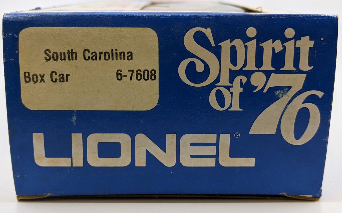 Lionel 6-7608 O Gauge State of South Carolina Boxcar #7608 LN/Box