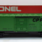 Lionel 6-9713 O Gauge Canadian Pacific Green Boxcar EX/Box