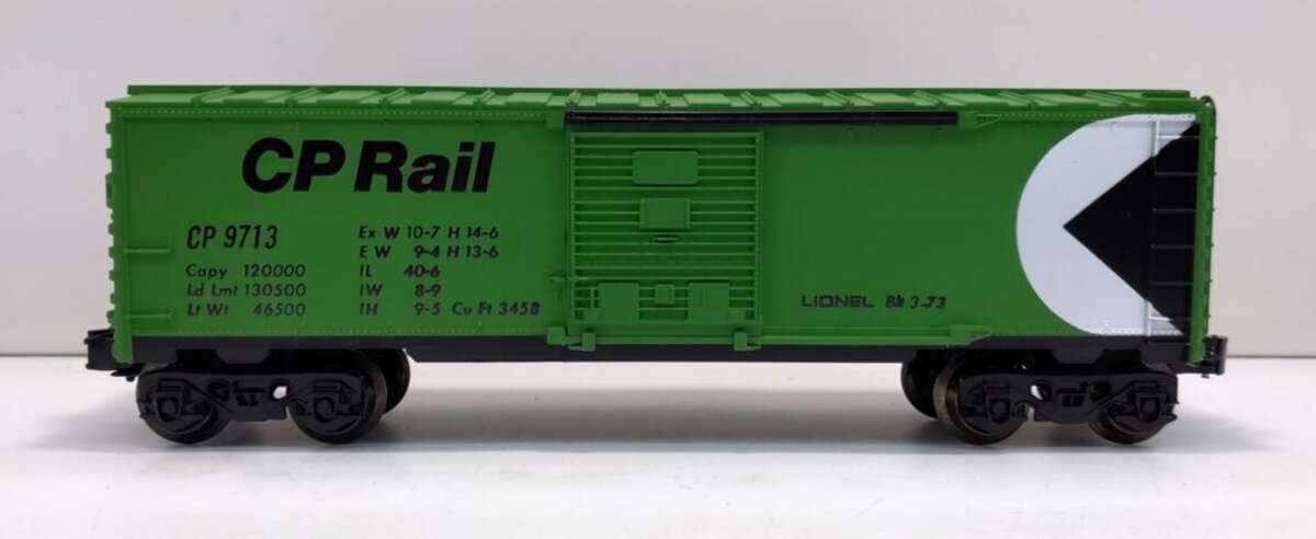 Lionel 6-9713 O Gauge Canadian Pacific Green Boxcar LN/Box