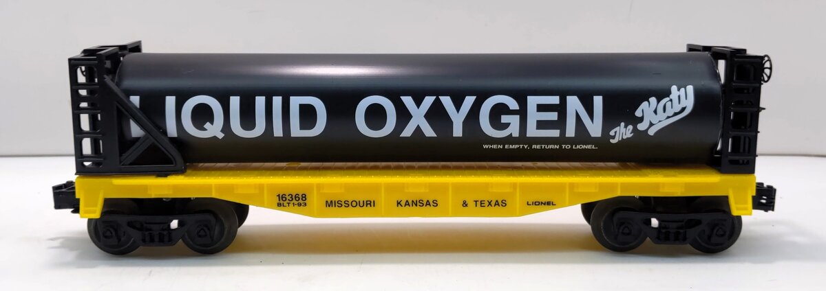 Lionel 6-16368 O Gauge Katy Liquefied Oxygen Flatcar #16368 LN/Box