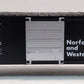 Lionel 6-9604 O Gauge Norfolk & Western Hi-Cube Boxcar LN/Box