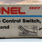 Lionel 6-5122 027 Right Hand Remote Control Switch Turnout EX/Box