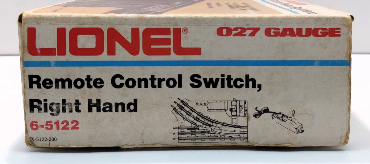 Lionel 6-5122 027 Right Hand Remote Control Switch Turnout – Trainz