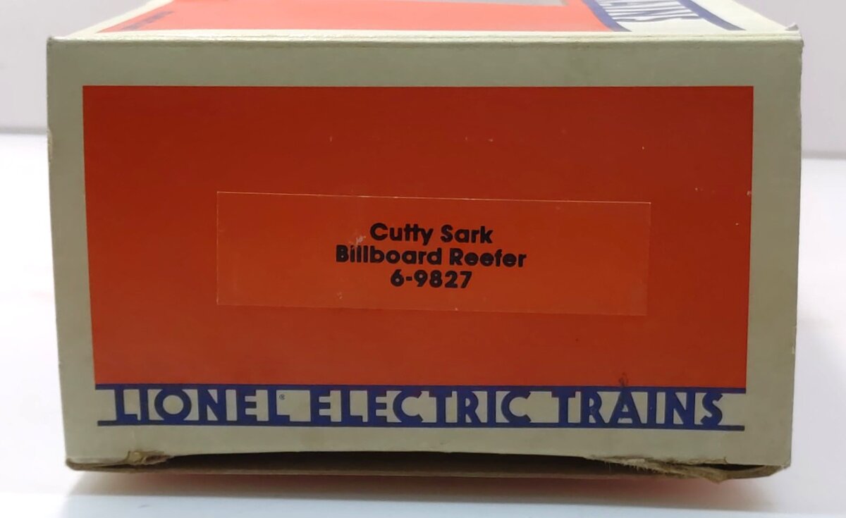 Lionel 6-9827 O Gauge Cutty Sark Billboard Reefer EX/Box