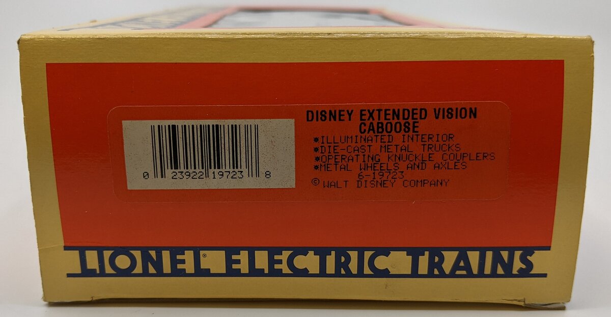 Lionel 6-19723 O Disney Extended Vision Caboose EX/Box