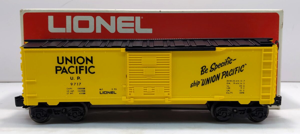 Lionel 6-9717 O Gauge Union Pacific Boxcar #9717 LN/Box