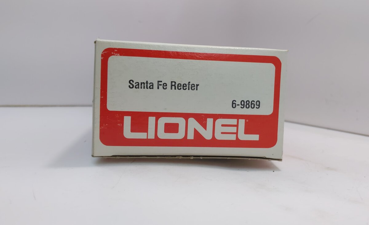 Lionel 6-9869 O Gauge Santa Fe Reefer Car EX/Box