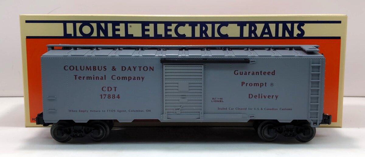 Lionel 6-17884 O 1990 TTOS Convention Columbus & Dayton Terminal Company Box Car LN/Box