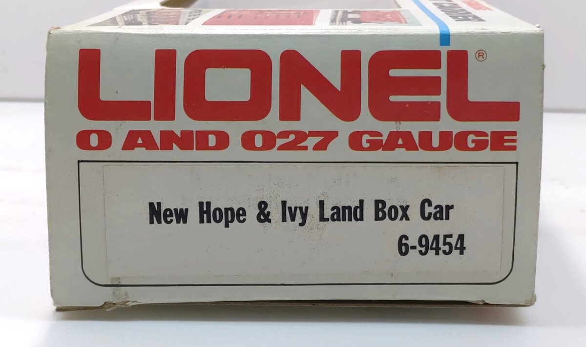 Lionel 6-9454 O Gauge New Hope & Ivyland Boxcar #9454 LN/Box
