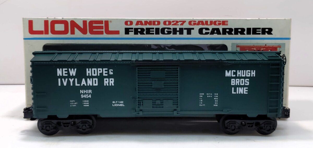 Lionel 6-9454 O Gauge New Hope & Ivyland Boxcar #9454 LN/Box