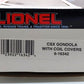 Lionel 6-16342 O Gauge CSX Gondola with Coil Covers NIB