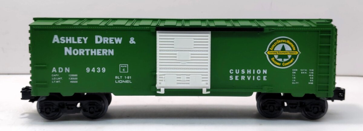 Lionel 6-9439 O Gauge Ashley Drew & Northern Boxcar