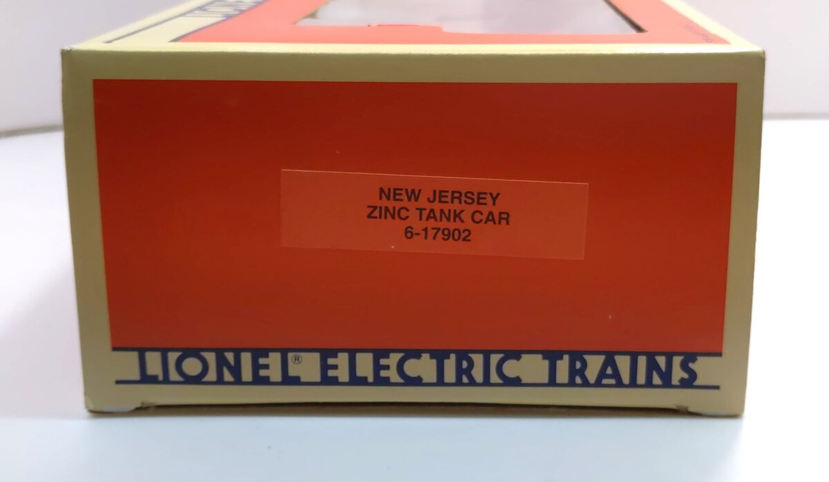 Lionel 6-17902 O Gauge New Jersey Zinc Unibody Tank Car LN/Box