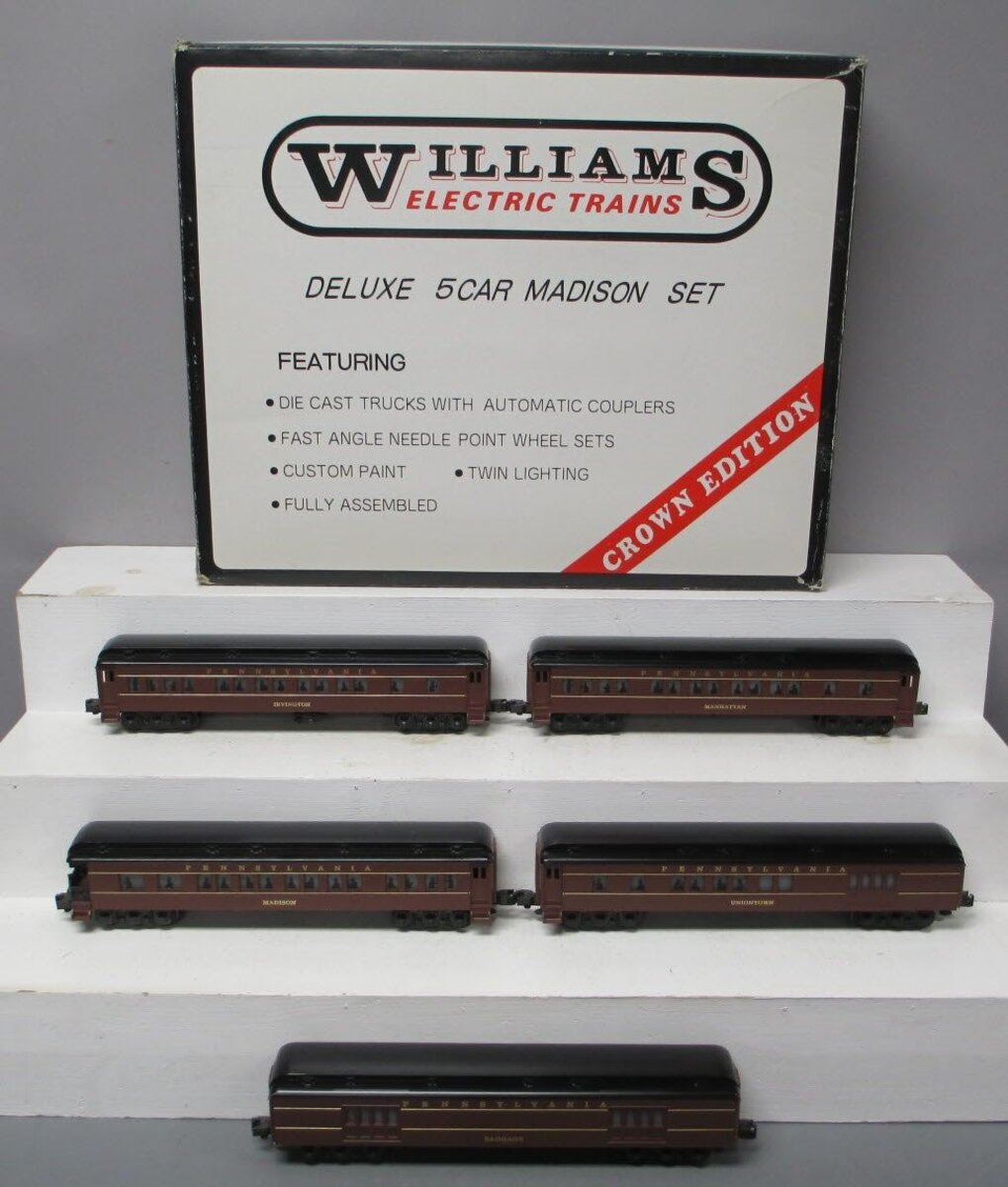 Williams 2501 Pennsylvania 60 Foot Madison 5-Car Passenger Set NIB