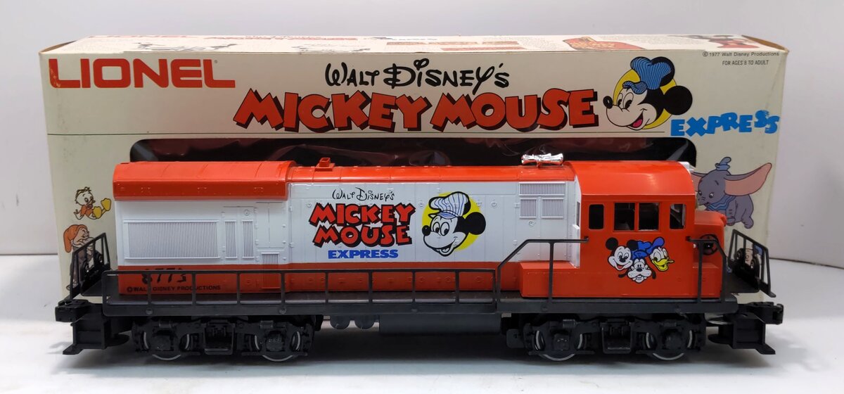 Lionel 6-8773 O Gauge Mickey Mouse U36B Diesel Locomotive #8773 VG/Box