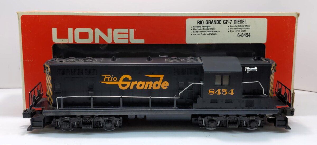 Lionel 6-8454 O Gauge Rio Grande GP-7 Diesel Locomotive #8454 LN/Box
