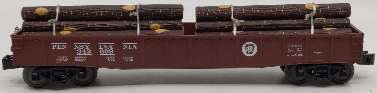 MTH 30-72147 O PRR Gondola w/Log Load