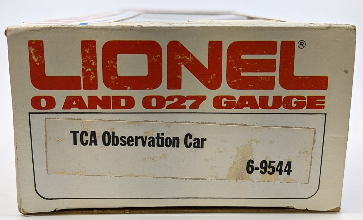 Lionel 6-9544 O Gauge TCA 1980 Land of Lincoln "Chicago" Observation Car LN/Box