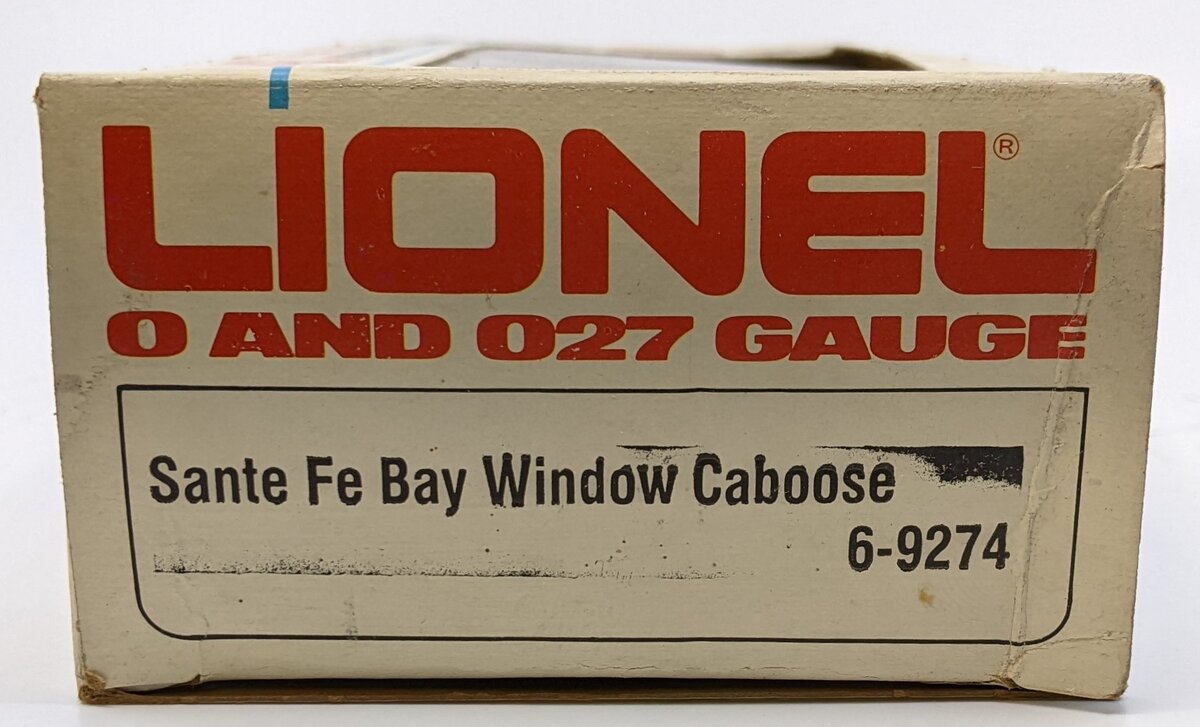 Lionel 6-9274 O Gauge Santa Fe Bay Window Caboose LN/Box