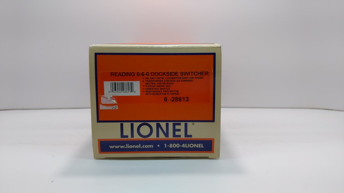 Lionel 6-28613 O Reading 0-6-0 Docksider Steam Locomotive #1251 LN/Box