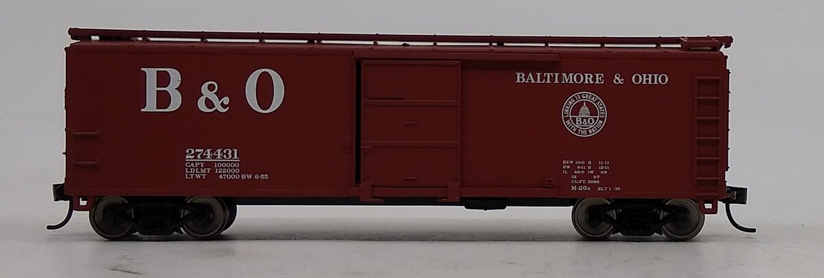 Walthers 910-1705 HO Scale Baltimore & Ohio 40' X-29 Boxcar #274431