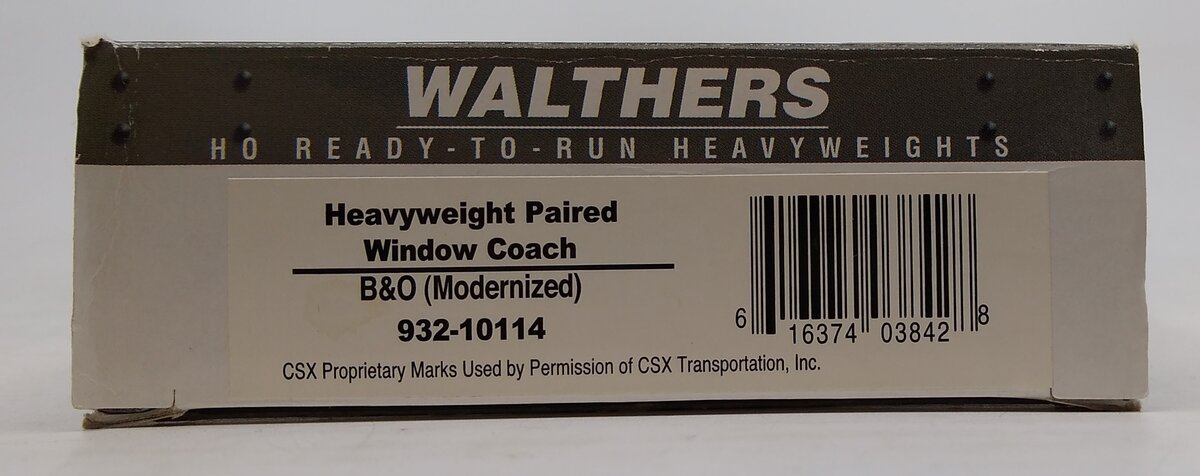 Walthers 932-10114 HO Scale B&O Heavyweight Paired Window Coach Passenger Car LN/Box