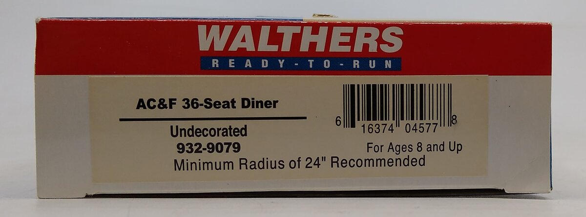 Walthers 932-9079 HO ACF Streamlined 36-Seat Diner
