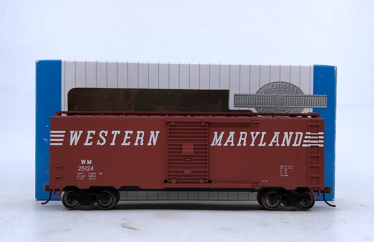 Bachmann 17041 HO Western Maryland 40' Boxcar #25124