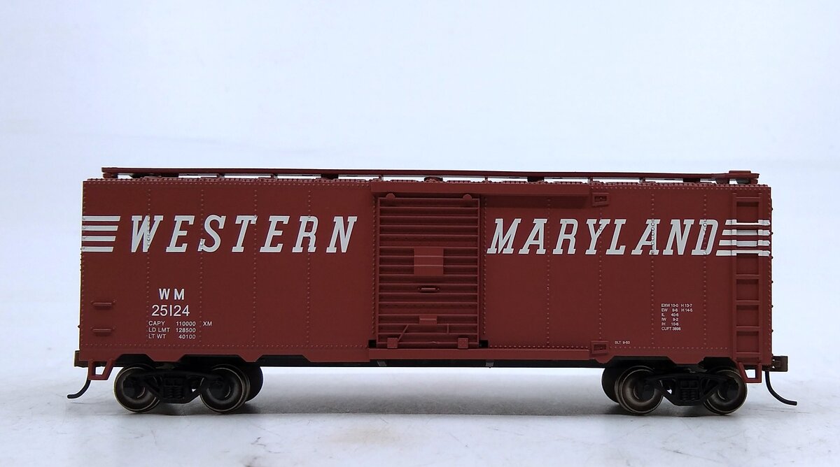 Bachmann 17041 HO Western Maryland 40' Boxcar #25124