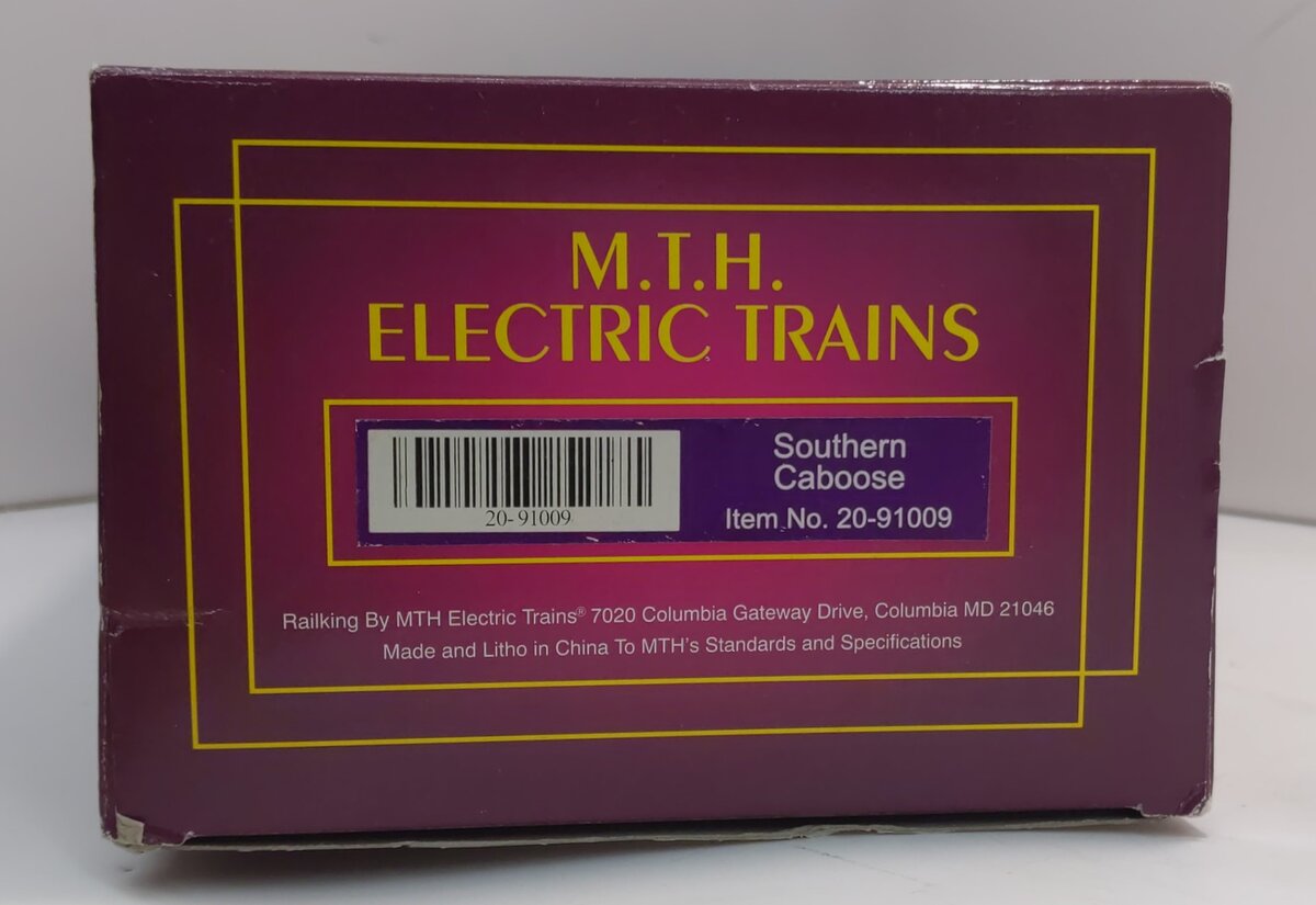 MTH 20-91009 O Gauge Southern Extended Vision Caboose #X252 LN/Box