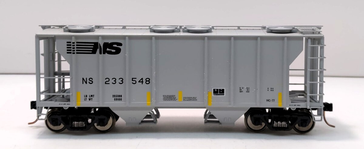 MTH 35-75003 S Scale Norfolk Southern PS-2 2-Bay Hopper #233548