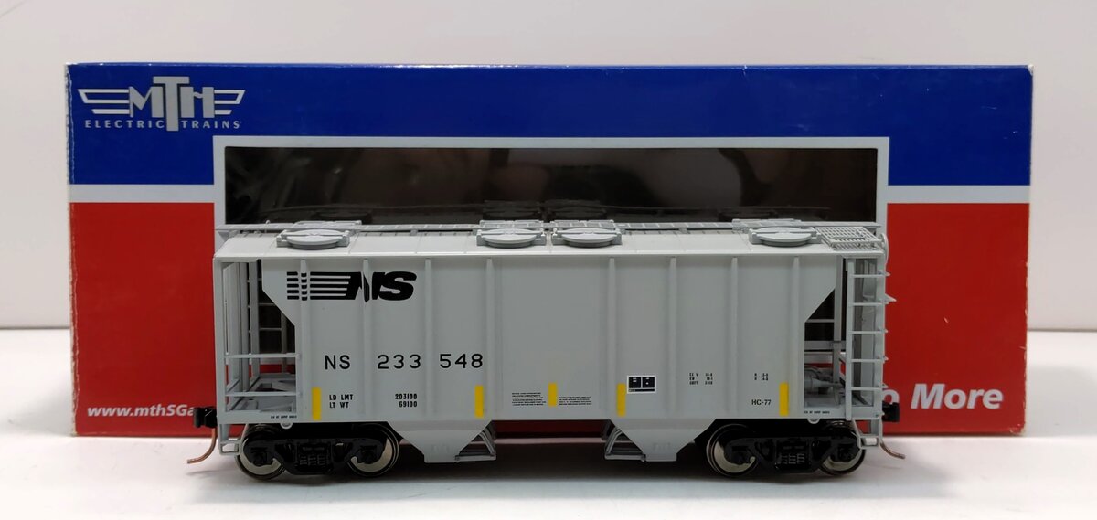 MTH 35-75003 S Scale Norfolk Southern PS-2 2-Bay Hopper #233548