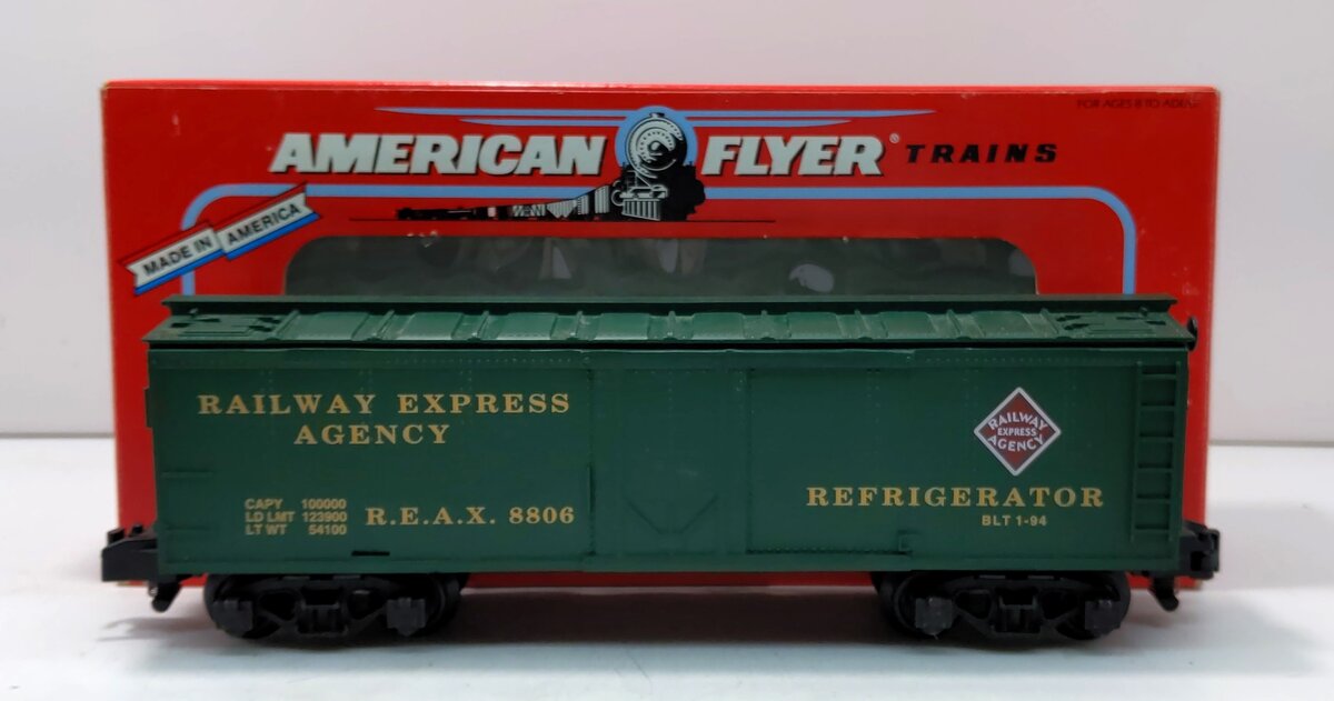 American Flyer 6-48806 S Gauge Railway Express Agency Refrigerator Car #8806 LN/Box